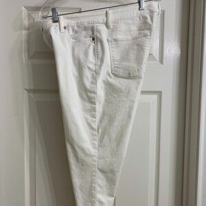 Talbots Petites Women's White Ankle Pants, Size 12P